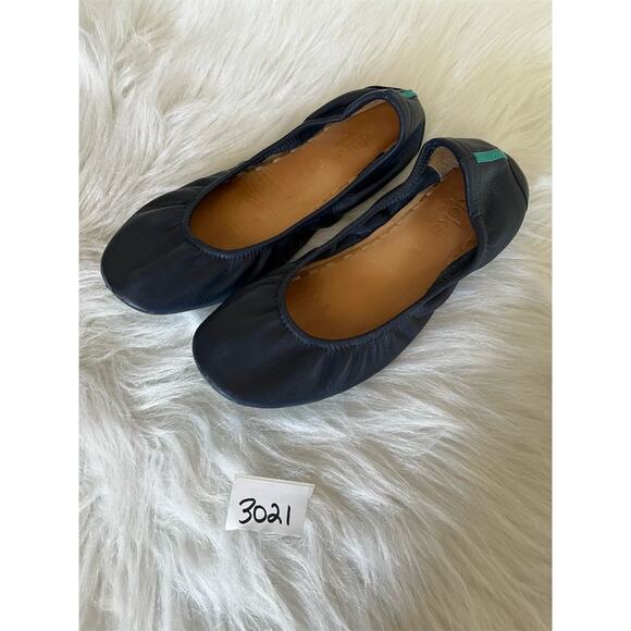 Tieks Women's Navy Blue Leather Ballet Flats Size 8 Casual Slip On Shoes *READ* - Picture 3 of 15